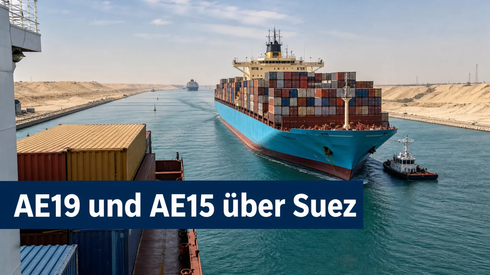 Maersk und Hapag-Lloyd führen AE19 und AE15 wieder über den Suezkanal